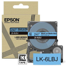 EPSON Cartucho de etiquetas Matte Tape Blue/Black 24mm(8m) LK-6LBJ-IR25 EPSON Cartucho de etiquetas Matte Tape Blue/Black 24mm(8m) LK-6LBJ