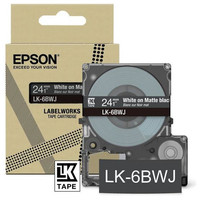 EPSON Cartucho de etiquetas Matte Tape Black/White 24mm(8m) LK-6BWJ-IR25 EPSON Cartucho de etiquetas Matte Tape Black/White 24mm(8m) LK-6BWJ