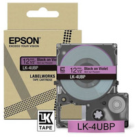 EPSON Cartucho de etiquetas Colour Tape Violet/Black 12mm(8m) LK-4UBP-IR25 EPSON Cartucho de etiquetas Colour Tape Violet/Black 12mm(8m) LK-4UBP