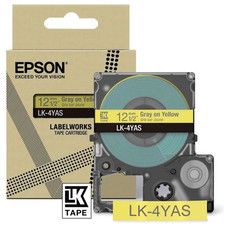 EPSON Cartucho de etiquetas Colour Tape Yellow/Grey 12mm(8m) LK-4YAS-IR25 EPSON Cartucho de etiquetas Colour Tape Yellow/Grey 12mm(8m) LK-4YAS