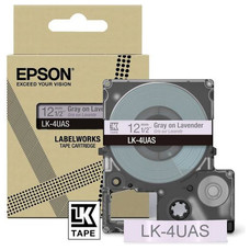 EPSON Cartucho de etiquetas Colour Tape Lavender/Grey 12mm(8m) LK-4UAS-IR25 EPSON Cartucho de etiquetas Colour Tape Lavender/Grey 12mm(8m) LK-4UAS