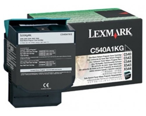 LEXMARK C540/543/544 Toner Negro Retornable 1k