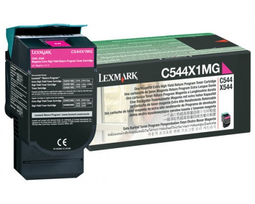 LEXMARK C544/X544 Toner Magenta Extra Alto Rendimiento Retornable