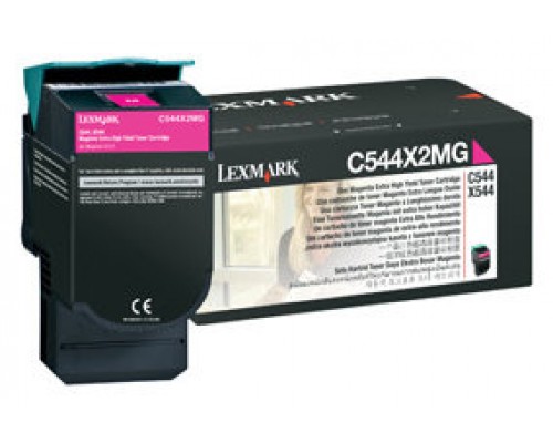 Lexmark C544/546, X544/546 Cartucho toner magenta Extra Alto Rendimiento (4K)