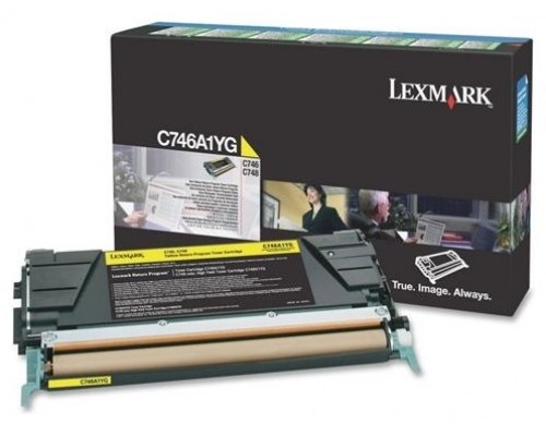 LEXMARK  C746, C748 Cartucho de toner amarillo Retornable