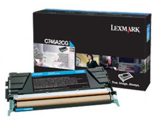 Lexmark C746, C748 Cartucho de toner cian