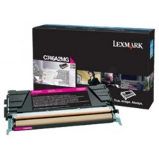 LEXMARK TONER LASER MAGENTA 7.000 PAGINAS CORPORATIVO C/746DN/746DTN/746N/748DE/748DTE/748E