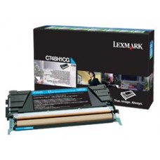 LEXMARK C748 Cartucho de toner cian Alto Rendimiento Retornable