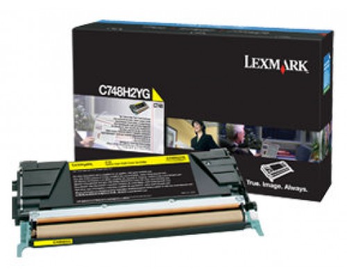 Lexmark C748 Cartucho de toner amarillo Alto Rendimiento