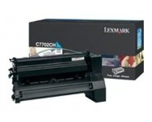 Lexmark C77x Cartucho impresion cian Alto Rendimiento (10K)