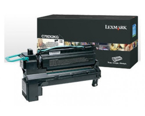 Lexmark C792 Cartucho de impresion negro Extra Alto Rendimiento (20K)