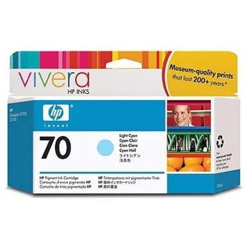 HP Designjet Z2100/Z3100 Nº70 Cartucho Cian claro-IR20 HP Designjet Z2100/Z3100 Nº70 Cartucho Cian claro