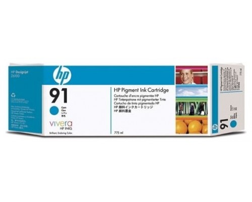 HP Designjet Z6100 Cartucho Cian nº91 (775ml)