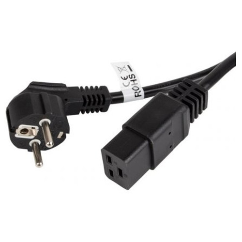 CABLE LANBERG ALIMENTACION CEE 7/7 A IEC 320 C19 1.8M 16A VDE NEGRO