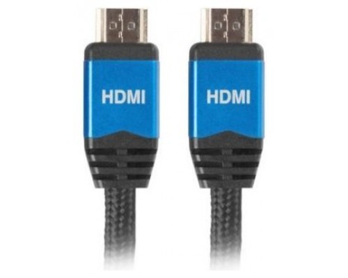 CABLE HDMI LANBERG MACHO/MACHO V2.0 CU 4K PREMIUM 3M NEGRO