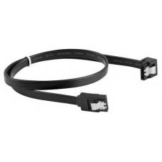 CABLE SATA III LANBERG 6GB/S HEMBRA HEMBRA ANGULO CLIP METAL 30CM NEGRO