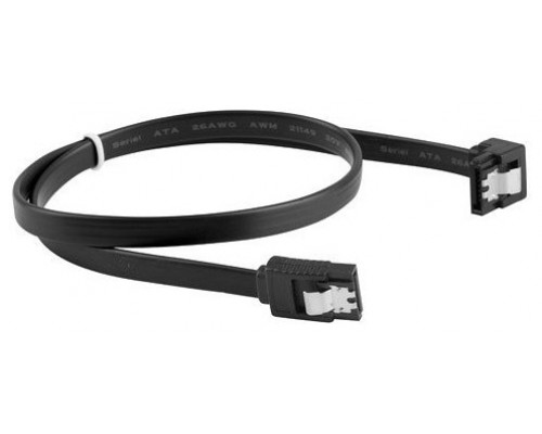 CABLE SATA III LANBERG 6GB/S HEMBRA HEMBRA ANGULO CLIP METAL 30CM NEGRO