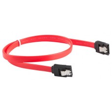 CABLE SATA III LANBERG 6GB/S HEMBRA HEMBRA CLIP METAL 30CM ROJO