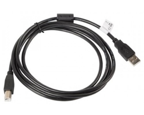 CABLE IMPRESORA LANBERG USB MACHO/USB MACHO FERRITA 1.8M NEGRO