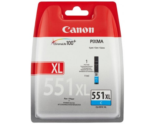 TINTA CANON CLI-551XLC CIAN ALTA CAPACIDAD