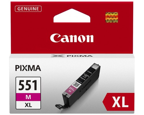 TINTA CANON CLI-551XLM MAGENTA ALTA CAPACIDAD