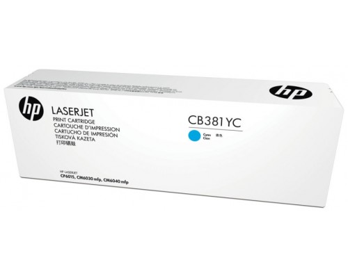 HP Contractual Toner LaserJet CB381YC optimizado cian