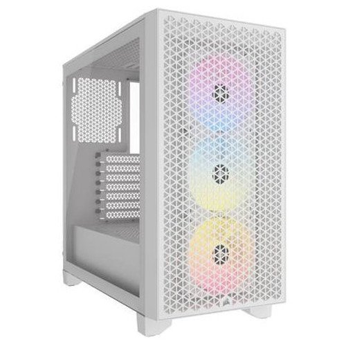CAJA CORSAIR 3000D AIRFLOW MID-TOWER CRISTAL TEMPLADO BLANCA CC-9011252-WW (Espera 4 dias)
