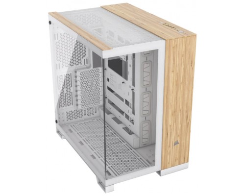 CAJA SEMITORRE ATX 6500X TG WHITE/BAMBOO WOOD CORSAIR (Espera 4 dias)