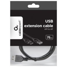 CABLE USB GEMBIRD DE EXTENSION MACHO-HEMBRA 0.75M