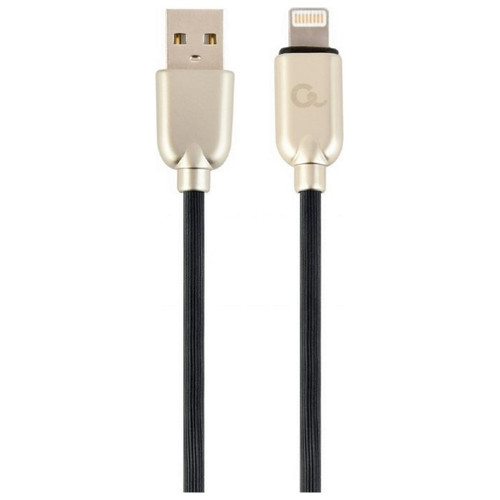 CABLE DE DATOS Y CARGA GEMBIRD 8 PINES DE CAUCHO PREMIUM, 1 M, NEGRO