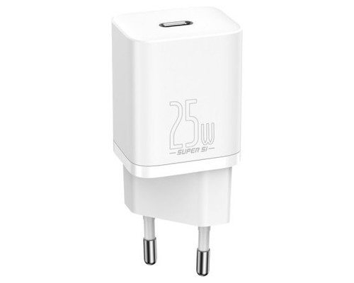 BASEUS SUPER SI  QUICK CHARGER 1C 25W EU WHITE (Espera 4 dias)