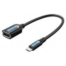 CABLE USB 2.0 MICRO USB/M A USB-A/H 0.15 M NEGRO VENTION (Espera 4 dias)