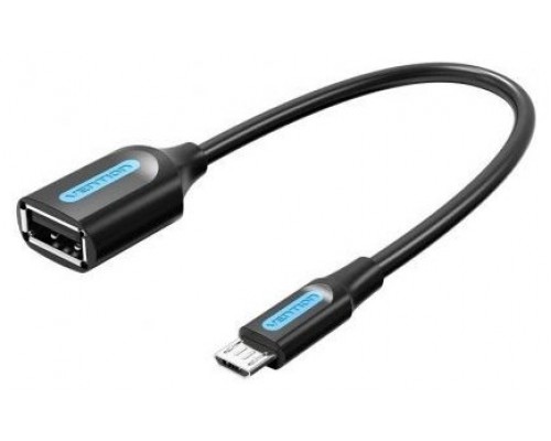 CABLE USB 2.0 MICRO USB/M A USB-A/H 0.15 M NEGRO VENTION (Espera 4 dias)