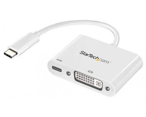 STARTECH ADAPTADOR GRÁFICO USB-C A DVI BLANCO