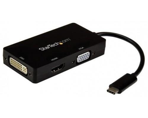 STARTECH ADAPTADOR GRÁFICO USB-C A HDMI DVI Y VGA