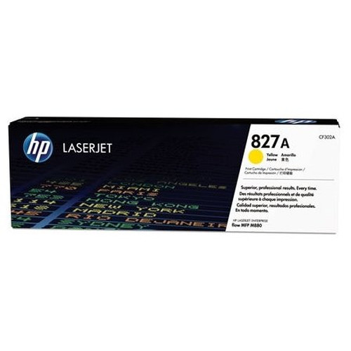 Cartucho de toner original LaserJet HP 827A amarillo-HO20 Cartucho de toner original LaserJet HP 827A amarillo