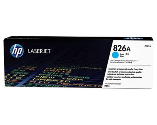 HP TONER LASER CIAN LASERJET ENTERPRISE/M855 Nº826A