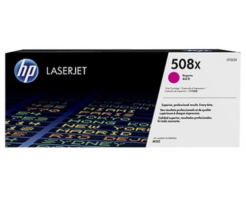 HP Laserjet M553 Toner 508X Magenta 9.500 paginas alta capacidad