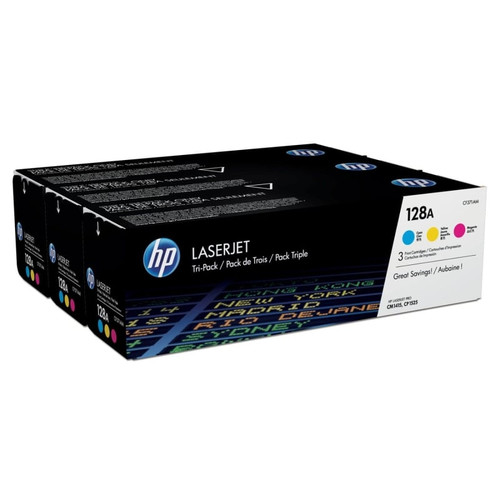 TONER HP CF371AM Nº128A PACK TRICOLOR C/M/Y-SE20 TONER HP CF371AM Nº128A PACK TRICOLOR C/M/Y