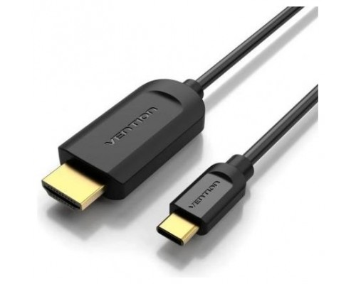 CONVERSOR 1.4 USB-C/M A HDMI/M 4K 1 M NEGRO VENTION (Espera 4 dias)