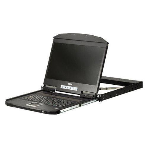 ATEN CL3100NX consola de rack 47 cm (18.5") 1366 x 768 Pixeles Metal, Plástico Negro 1U (Espera 4 dias)-SX30 ATEN CL3100NX consola de rack 47 cm (18.5") 1366 x 768 Pixeles Metal, Plástico Negro 1U (Espera 4 dias)