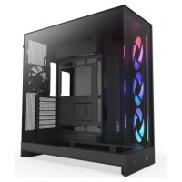 CAJA NZXT H9 FLOW RGB (2025) DUAL-CHAMBER MID-TOWER CASE W/ RGB FANS - ALL BLACK (Espera 4 dias)
