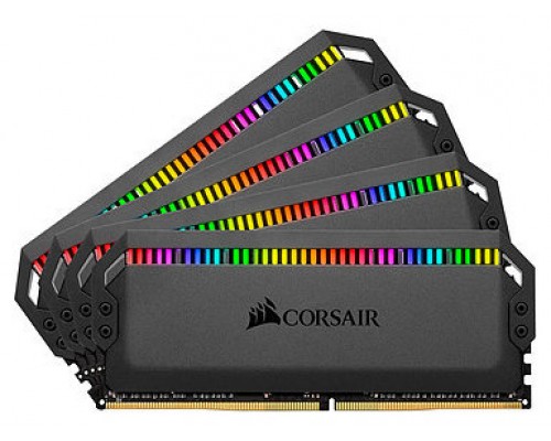 MEMORIA CORSAIR DDR4 128GB 4X32GB PC3600 DOMINATOR PLATINUM RGB BLACK CMT128GX4M4D3600C18 (Espera 4 dias)