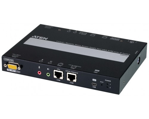 Aten 1 switch KVM a través de IP VGA de un solo puerto para acceso a recurso compartido local/remoto (Espera 4 dias)