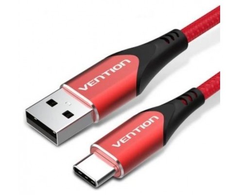 CABLE USB-A A USB-C M-M 2 M ROJO VENTION (Espera 4 dias)