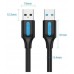 CABLE USB-A A USB-A M-M 3 M NEGRO VENTION (Espera 4 dias)