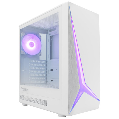 CAJA ATX COOLBOX GAMING GA450B STARTLIGHT WHITE