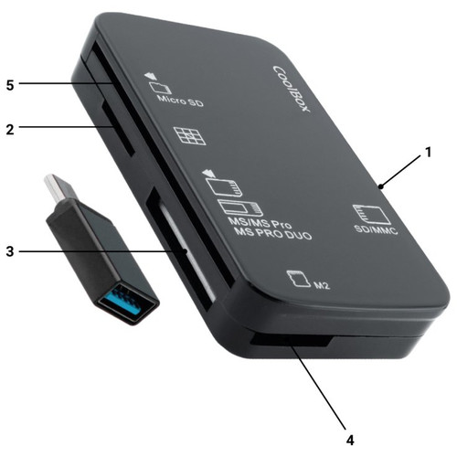 Coolbox Lector CRE4 DNIE/TARJETAS EXT.+ ADAP.USB-C-IA41 Coolbox Lector CRE4 DNIE/TARJETAS EXT.+ ADAP.USB-C