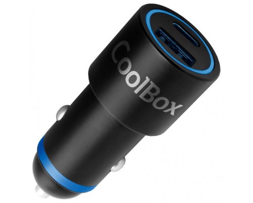 CARGADOR  USB COOLBOX COCHE 48W USB-A/USB-C