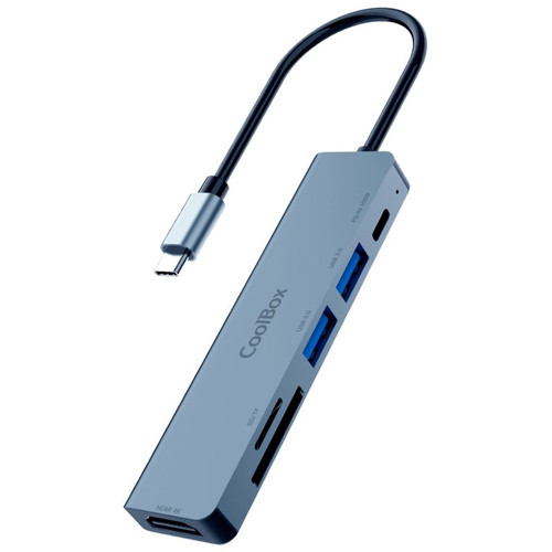 Coolbox MINIDOCK C61 USB-C PD/2USB-A/SD/MSD/HDMI4K-IA25 Coolbox MINIDOCK C61 USB-C PD/2USB-A/SD/MSD/HDMI4K